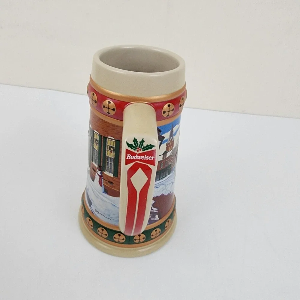1994‎ BUDWEISER CERAMIC BEER STEIN HOMETOWN HOLIDAY NIB